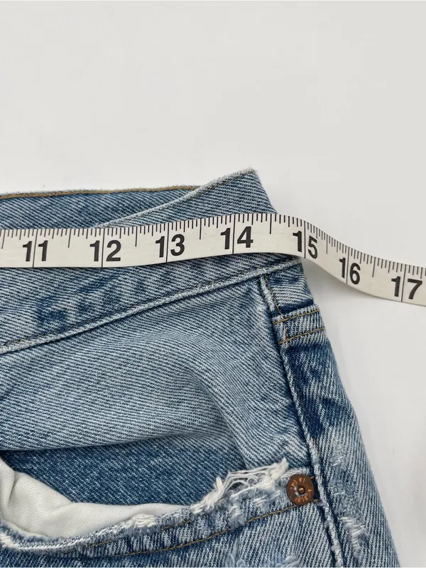AGOLDE 90s Pinch Frayed Hem High Rise Straight Cropped Denim Jeans Sz 29 *READ* - Image 15