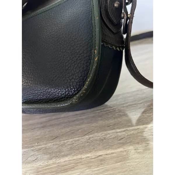 Vintage Dooney & Bourke Teton Collection All-Weather Leather saddle bag Brown - Image 3