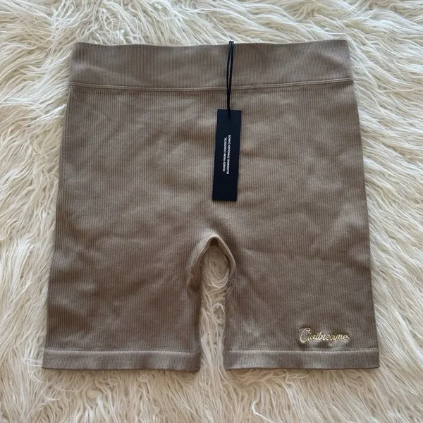 Civil Regime x No Tomorrow Ribbed Biker Shorts Size XL - Image 2
