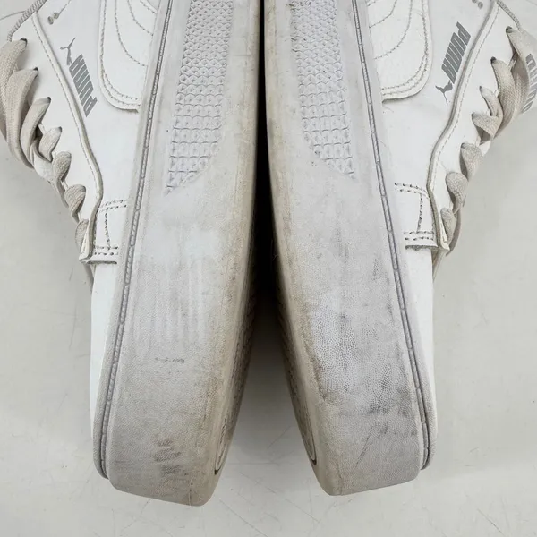 Puma Smash 3.0 Platform Sneakers Women 7.5 White Leather‎ Chunky Streetwear - Image 6