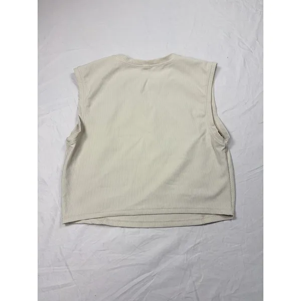Old Navy powersoft go dri cream cropped performance tank. Size M. athletic - Image 3