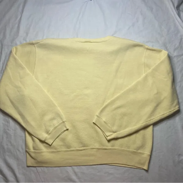 Vintage Gitano Butter Yellow Rockport Mass Crewneck Sweatshirt Size XL - Image 2