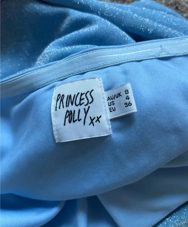 Princess Polly blue sparkly mini dress - Image 3