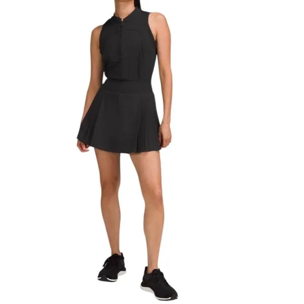 Lululemon Side-Pleat High-Rise Tennis Skirt Black size 4 - Image 6