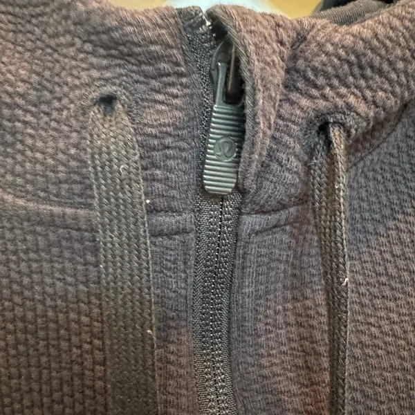 Lululemon Textured Half-Zip Hoodie - black - Image 3