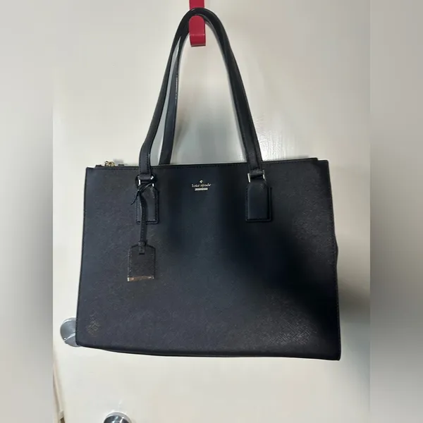 Kate Spade Classic Black Tote - Image 3