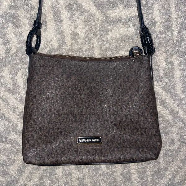 Michael Kors Dark Brown Crossbody Bag - Image 2