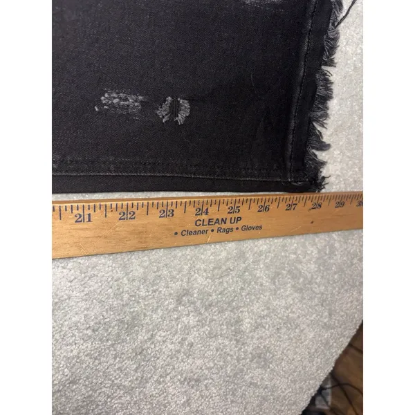 risen black fray jeans‎ straight leg size 9 - Image 8