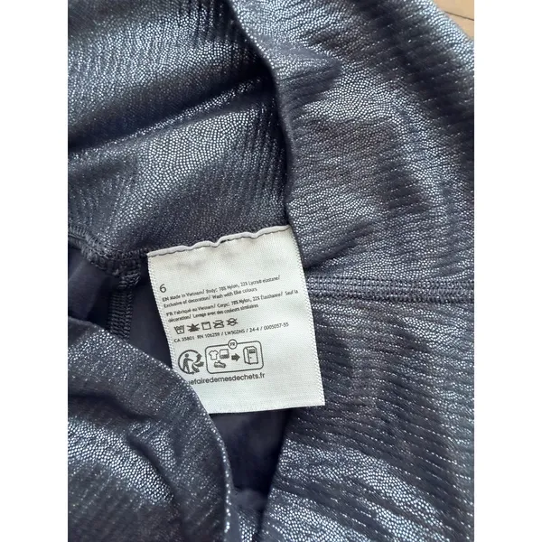 Lululemon Align High-Rise Ribbed Pant 28" *Shine Size 6 Radiate Foil Print Black - Image 5