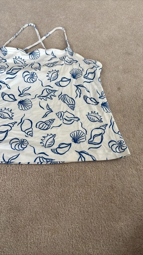 NWOT Auden Pajama Top Blue Size M - Image 2