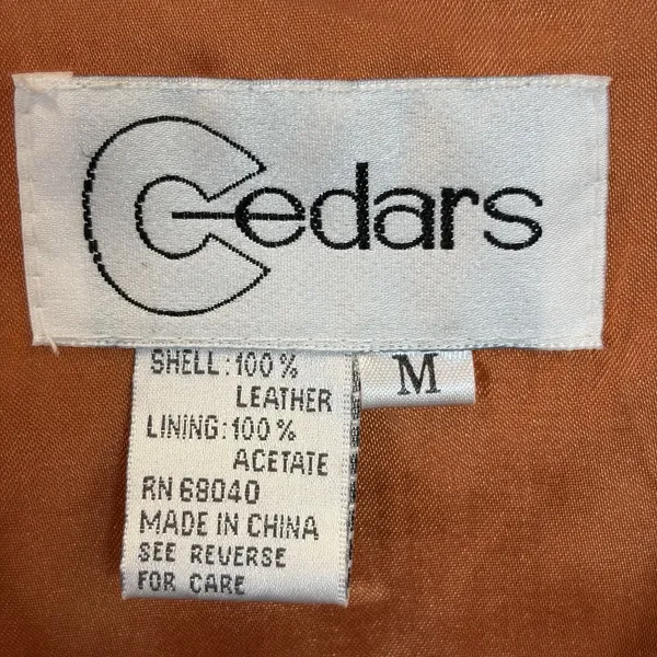Vintage Cedars Womens M Vest Suede Fringe Leather Brown Western Cowboy Cowgirl - Image 9