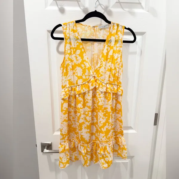 Ramy Brook Merida Yellow and White Floral‎ Dress size 0 - Image 2