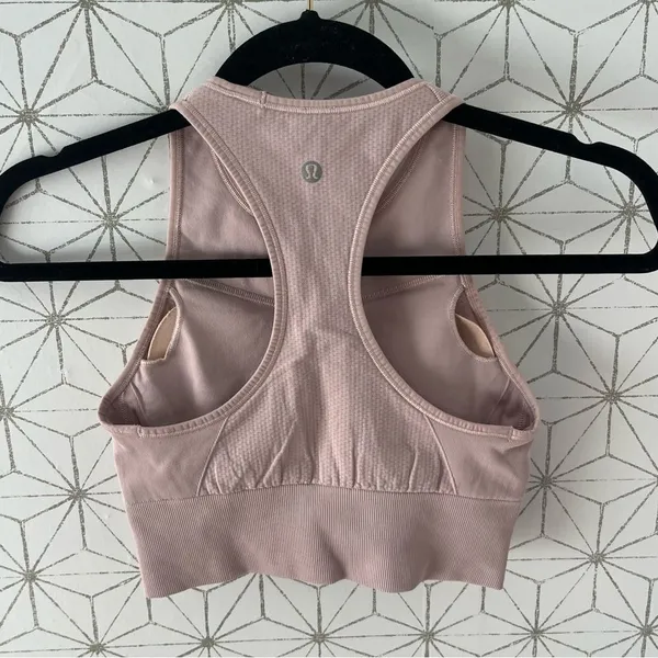 Lululemon Ebb to Train Bra *Medium Support, C/D Cup Porcelain Pink - Image 8