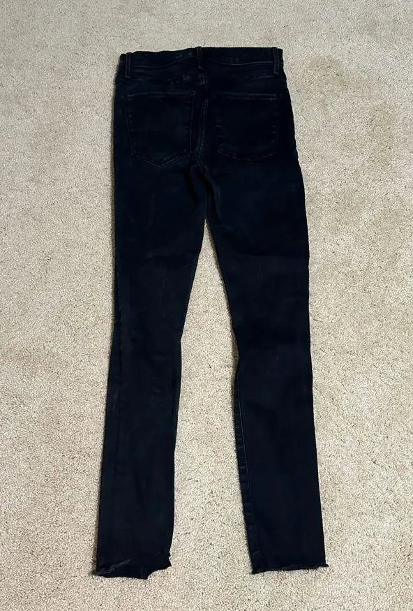 Abercrombie & Fitch Ultra High Rise Super Skinny Ripped Black Jeans - Image 5