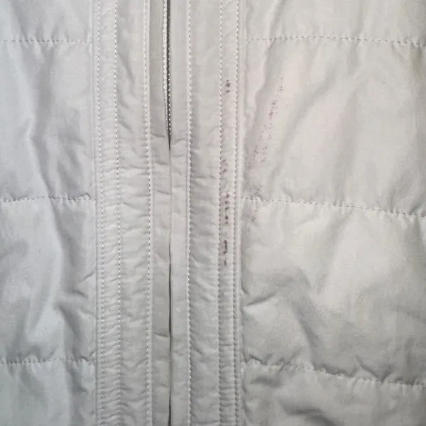 Lululemon Extra Mile Puffer Size 8 White Hooded Quilted Insulated Full Zip‎ - Image 8