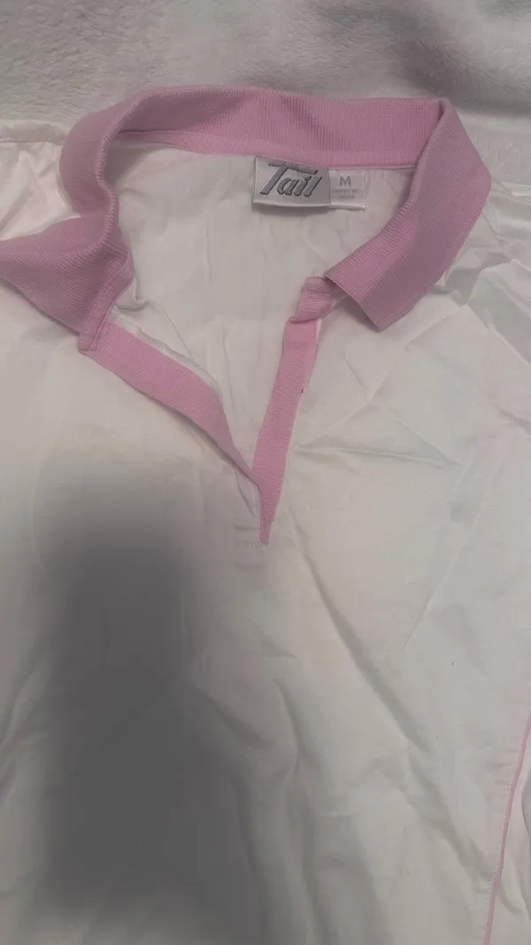 Women’s Polo style shirt White Size M - Image 2