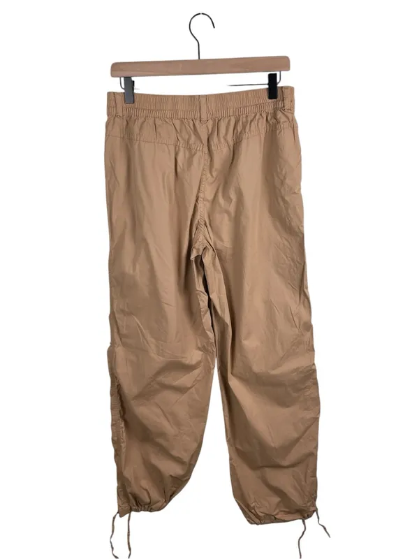 No Boundaries Cargo Parachute Pants Womens Size Small Khaki Tan Cotton Baggy Y2K - Image 2