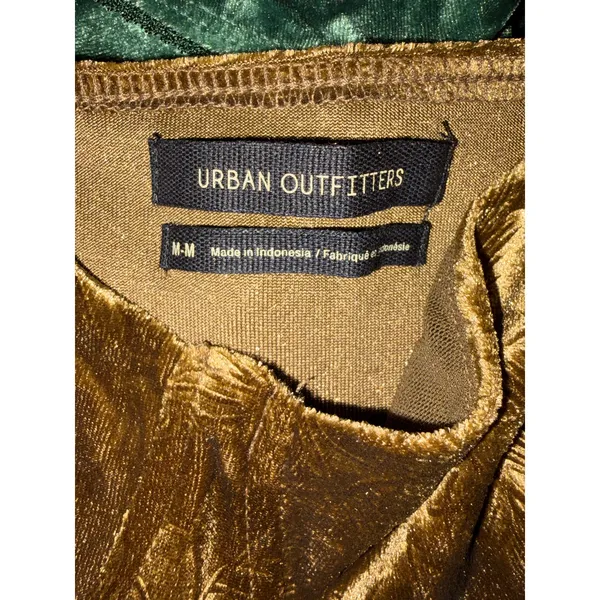 Urban Outfitters Barbaro Velvety Golden Playsuit Romper size Med NEW - Image 13