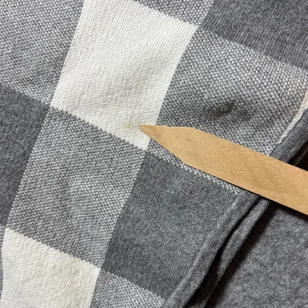 Jones‎ New York Sweater Poncho Cape Grey White Buffalo Plaid Full Zip Front L/XL - Image 8