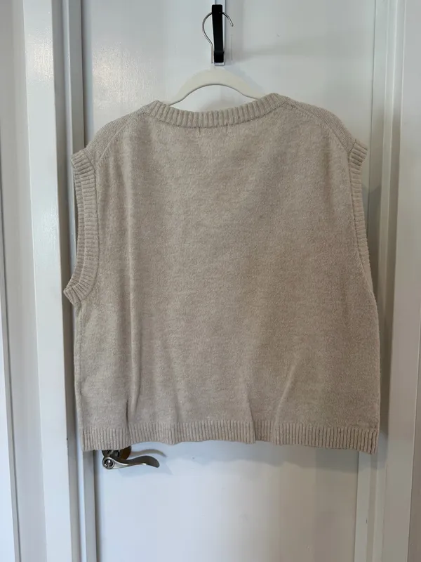 H&M Beige Sweater Vest - Image 3