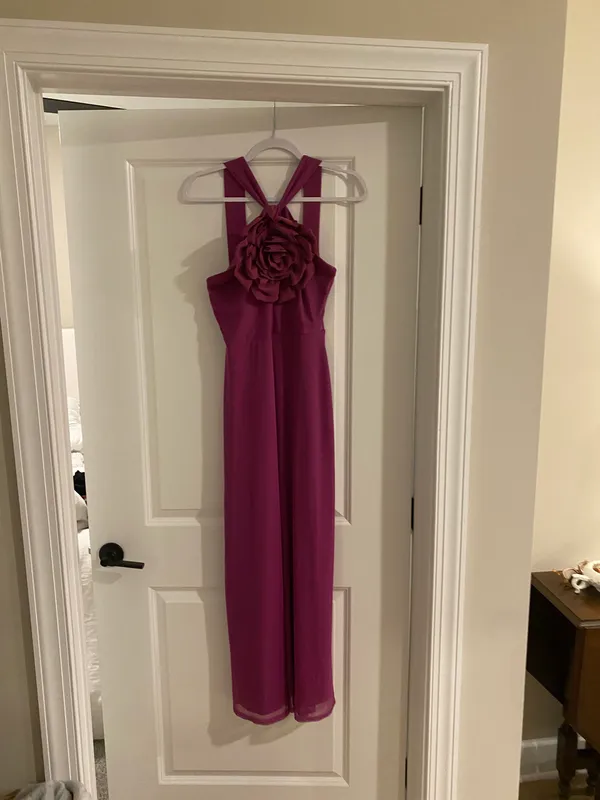 Quiz Purple Detachable Flower Dress - Image 9