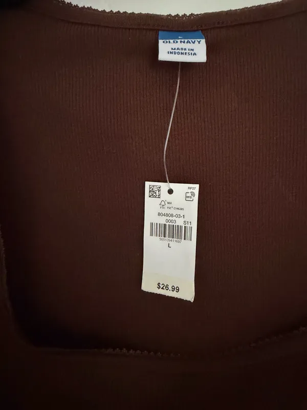 Brown Old Navy Long Sleeve Top - Image 2