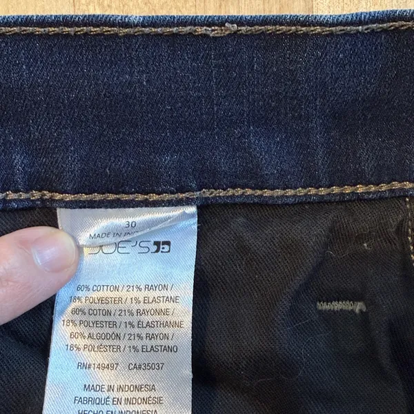 Joe’s Jeans Mid-Rise Dark Wash Skinny Ankle Jeans, 30 - Image 8