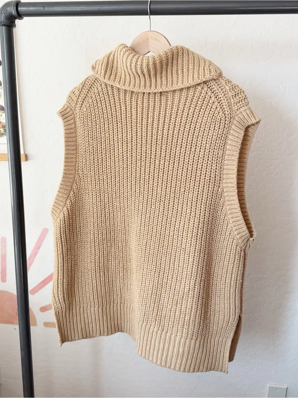 Zara Knit High Collar Vest - Image 6
