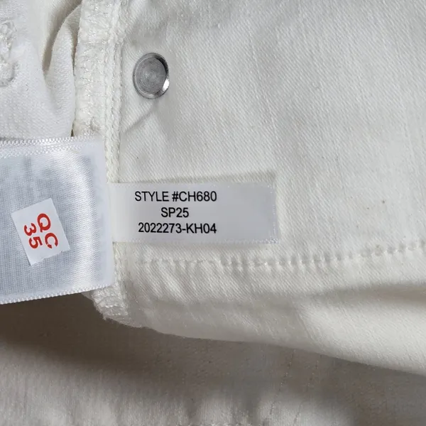 J. Crew Slim-wide‎ jean White Denim CH680 27 NWT - Image 6