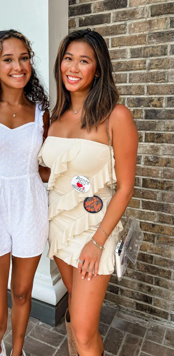 Pants Store Cream Mini Dress - Image 2