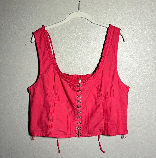 Free People pink Amelia corset top - Image 4