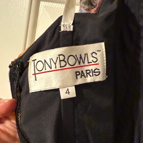 Tony Bowls‎ Colorful Strapless Formal dress size 4. C28 - Image 11