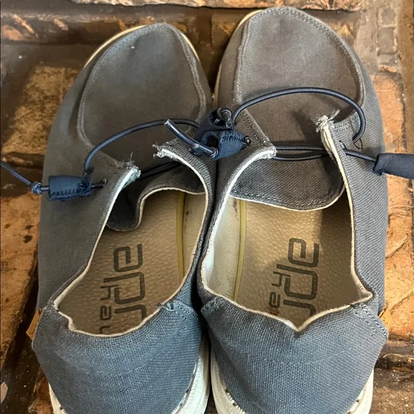 Hey Dude Women’s Wendy Chambray Navy & White Shoes‎ Size 8 - Image 7