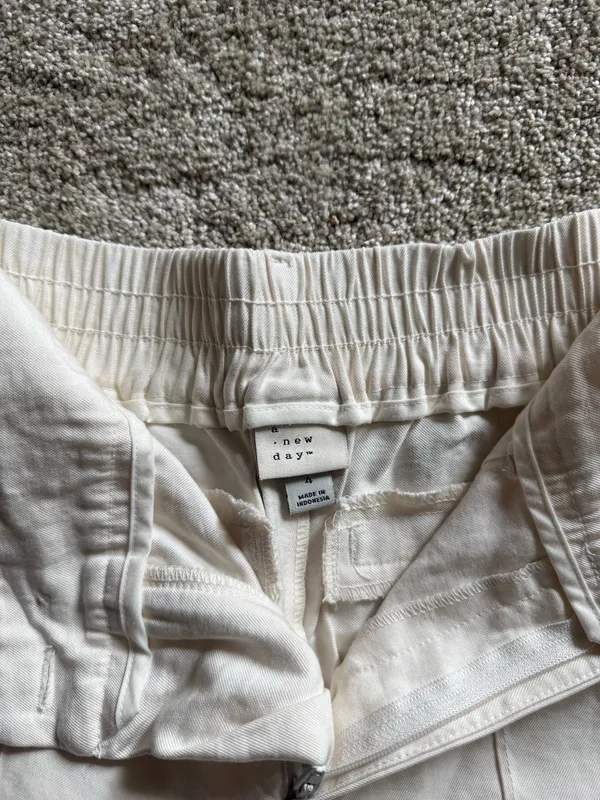 A New Day White Linen Blend Pants - Image 2