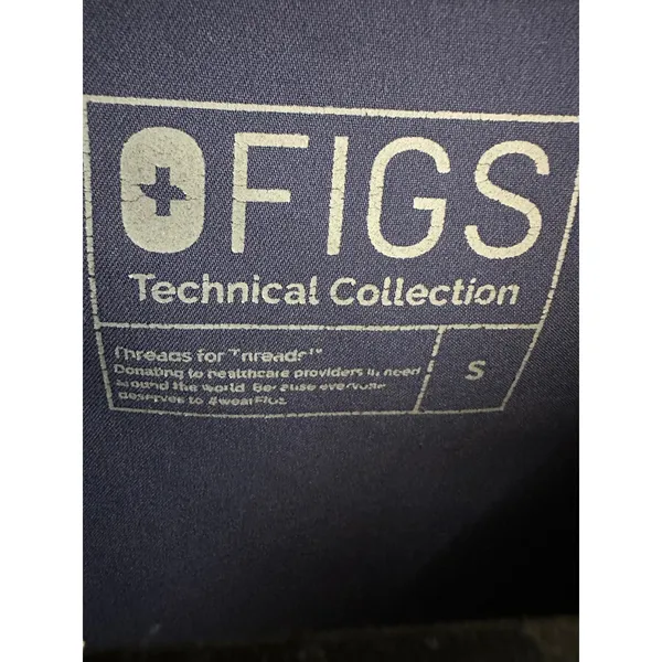 Figs Technical Collection Scrubs Set Women's Blue Small Top Pants Petite Small - Image 3