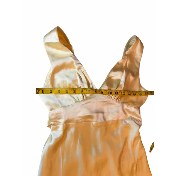 Yellow Satin Saints & Secrets Gown - Size S - Image 9