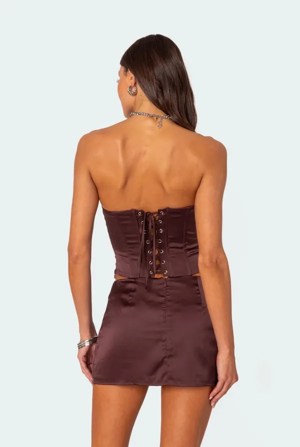Edikted Corset Top and Skirt - Image 2