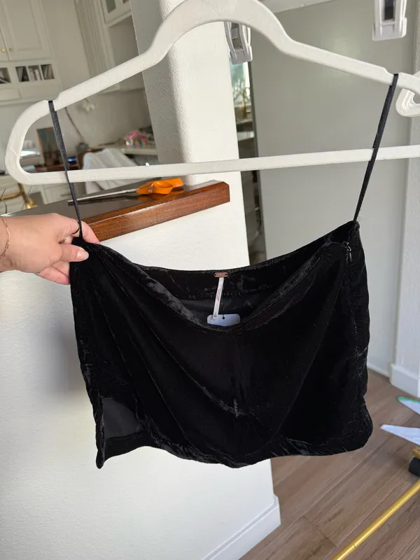 Free People Velvet Mini Skirt - Image 2