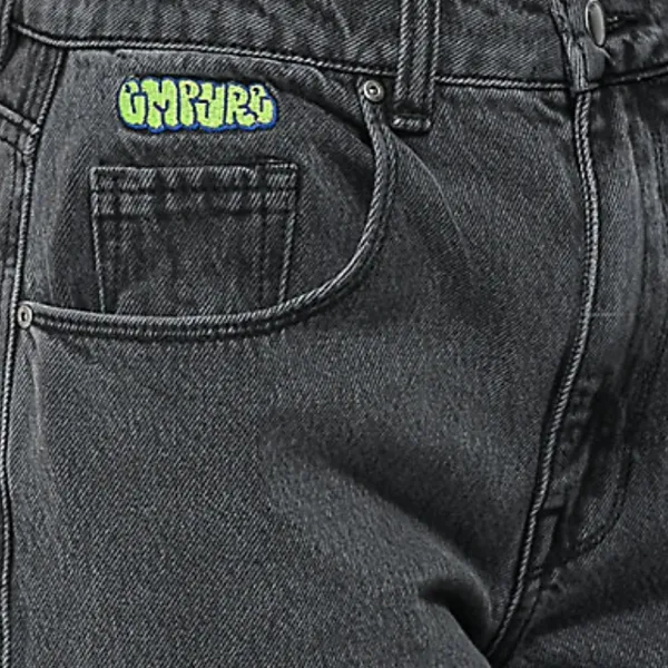 Empyre Tori 90s Size 4 Black Wash Carpenter Skate Jeans Baggy Denim - Image 7