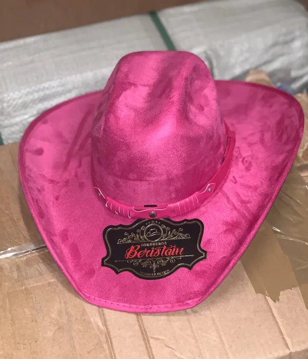 Hot Pink Girly Western Cowboy Hat - Image 5