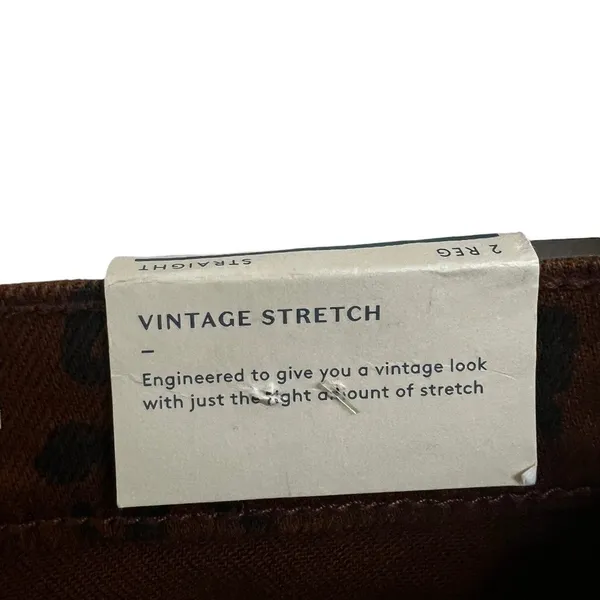 Universal Threads NWT Universal Thread Vintage Stretch Leopard Straight Leg Jeans Animal Size 2 - Image 5