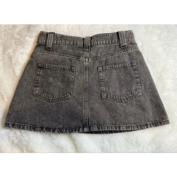 Altar'd state maggie black denim mini skirt - Image 3
