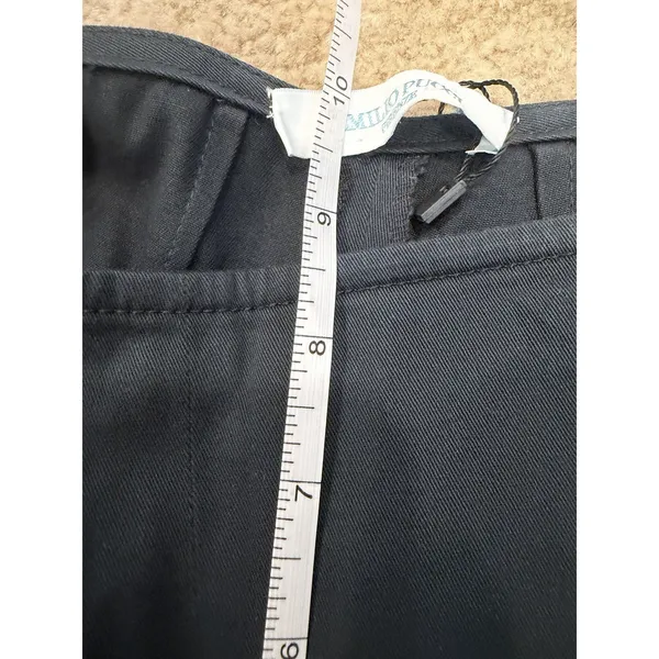 Emilio Pucci Pants Black Side Zip US Sz 6 - Image 11