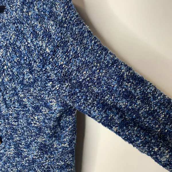Vintage Blue Cottagecore Cardigan Sweater Sz Medium - Image 9