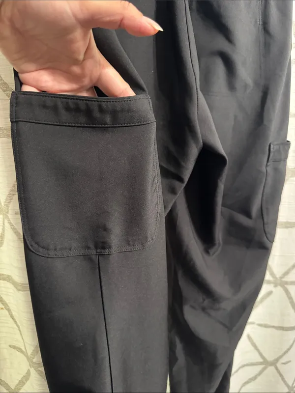 Grey's Anatomy Black Cargo Jogger Professional Wear Scrubs - Image 7