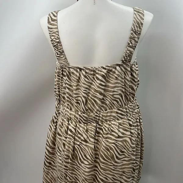 Cactus & Pearl zebra print tiered maxi dress XL - Image 7