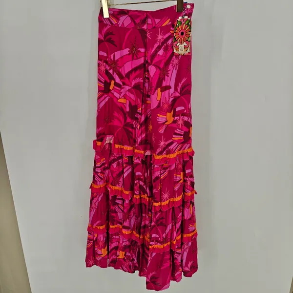 Farm Rio shirred tiered ruffle maxi skirt.‎ Size XS. NWT. - Image 3