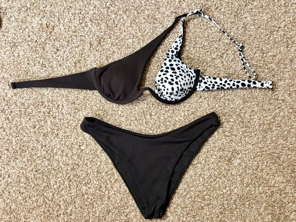 Black and White Bikini Set Size XS - Image 3