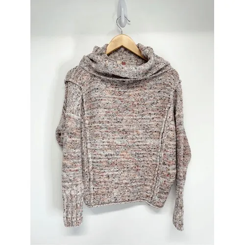 Anthropologie Cowl Neck Space Dye Sweater Size XS Multi Marl Knit‎ Pullover - Image 3
