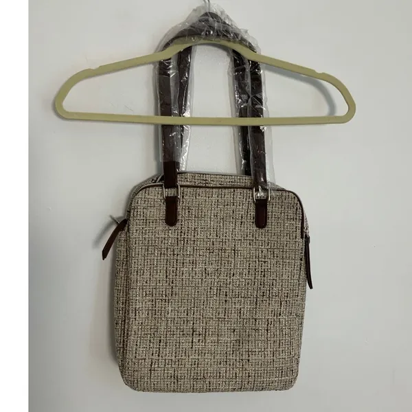 Initial inc tweed shoulder bag NWT‎ Brown - Image 2
